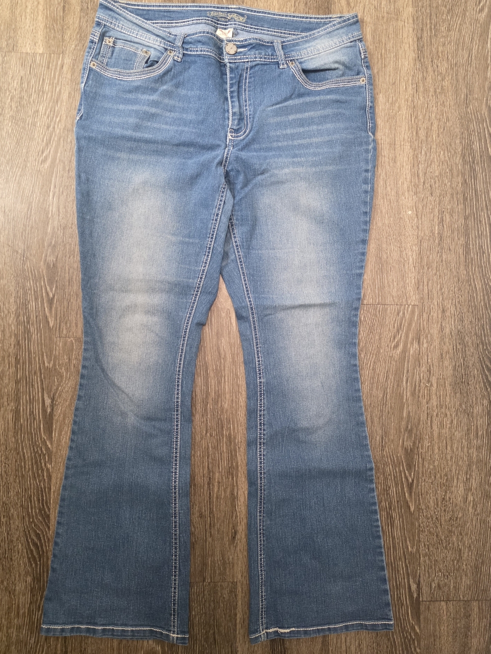Classic Women's Blue Bootcut Jeans Faded Glory 16W